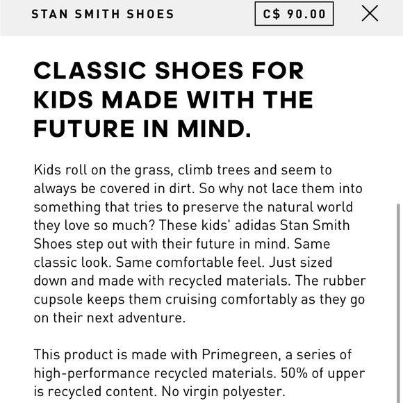 Adidas Original Stan Smith - Unisex, Big Kids 5, W7 - Picture 3 of 9